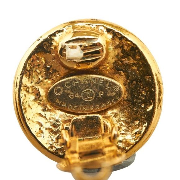 Chanel Coco Mark Medallion Earrings - Picture 3 of 4